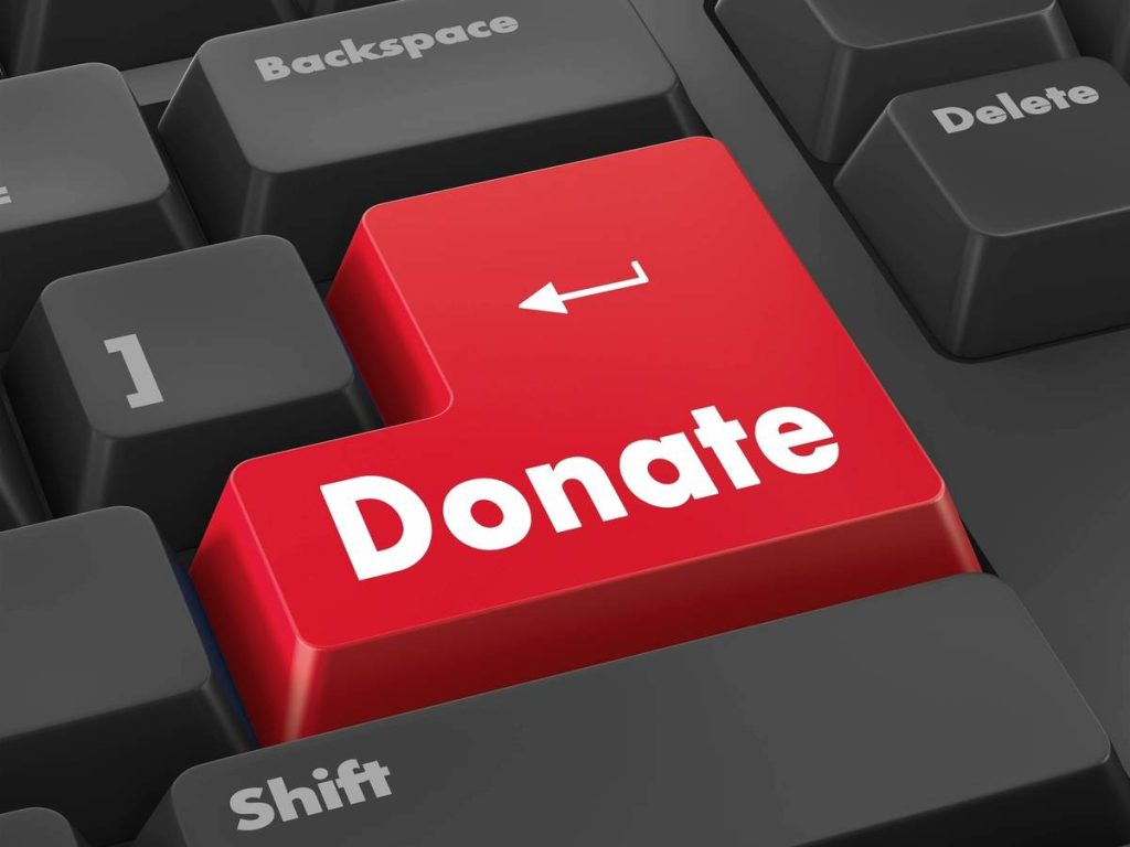 donate key on a computer